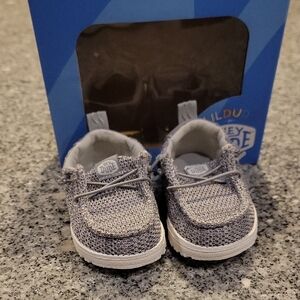Hey Dude Baby Walker Shoes in Gray